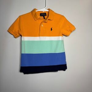 Polo Ralph Lauren Kids Polo 2T Striped Color Block Nautical Preppy Retro